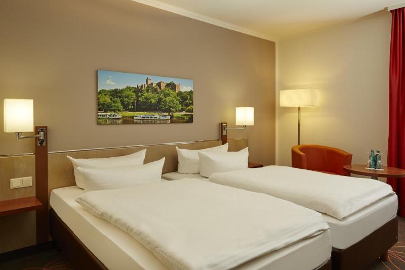 This photo about H+ Hotel Leipzig - Halle shared on HyHotel.com