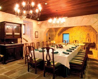 Restaurant
 di Pazo de Lestrove (Pousadas de Compostela)