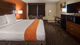 1 KING BED,NSMK,DLX OVRSZD,MICRFG,WIFI,DESK,WETBAR,FULL BREAKFAST