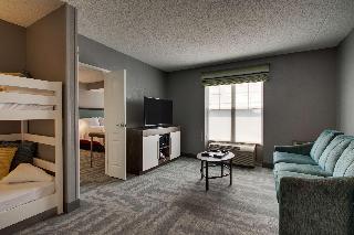 1 Queen Bed-2 Room Suite W/Bunk Beds Nosmoke
