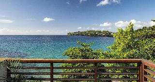 Oceanfront Two-Story One Bedroom Butler Villa Suite With Balcony Tranquility Soaking Tub