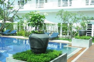 Pool
 di Frangipani Villa Hotel Siem Reap