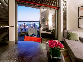 Family Suite, Club Millésime Access, 1 Queen Bed And 2 Single Beds, Balcony City View