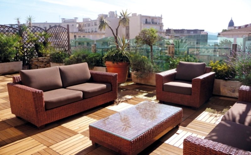 Terrace
 di Park and Suite Prestige Penthouse Cannes Croisette