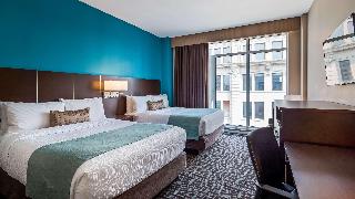 2 Queen Beds, Non-Smoking, Pillow Top Mattress, Flat Screen Television, Refrigerator, Wi-Fi