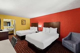 2 Queen Beds Non-Smoking Microwave And Refrigerator Continental Breakfast