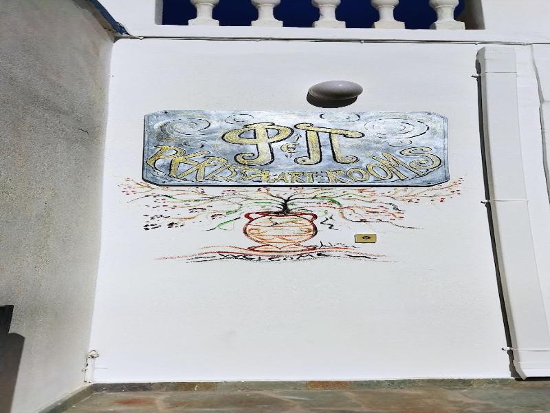 Perissa Art Villa - Kitchen & Washing Machine