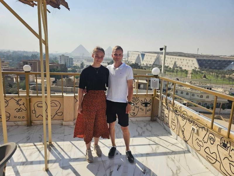 Topview Pyramids And Museum