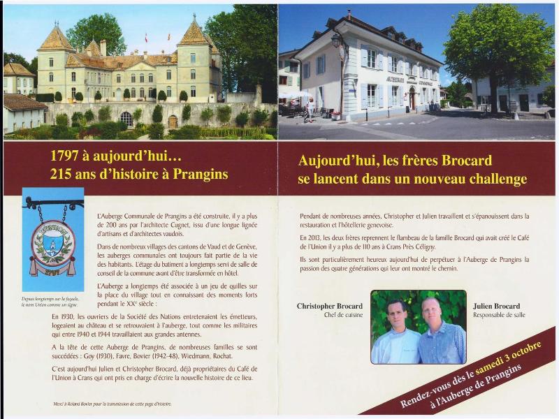 Auberge De Prangins image