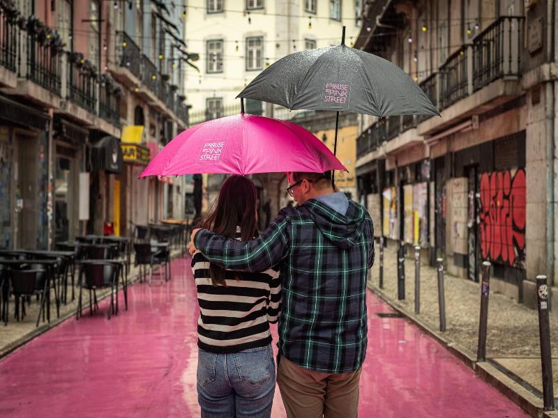 The House On The Pink Street In Lisbon image