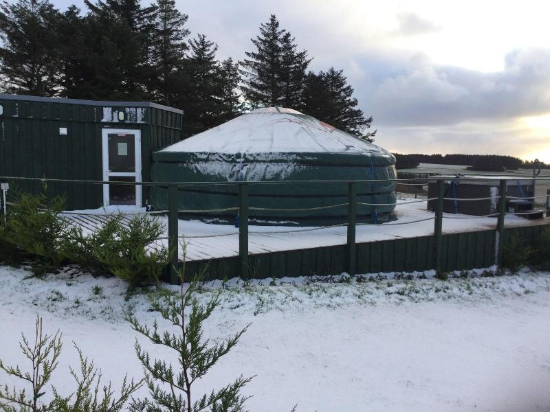 Orange Yurt With Hot Tub- Sleeps 3, Parking & Pe image
