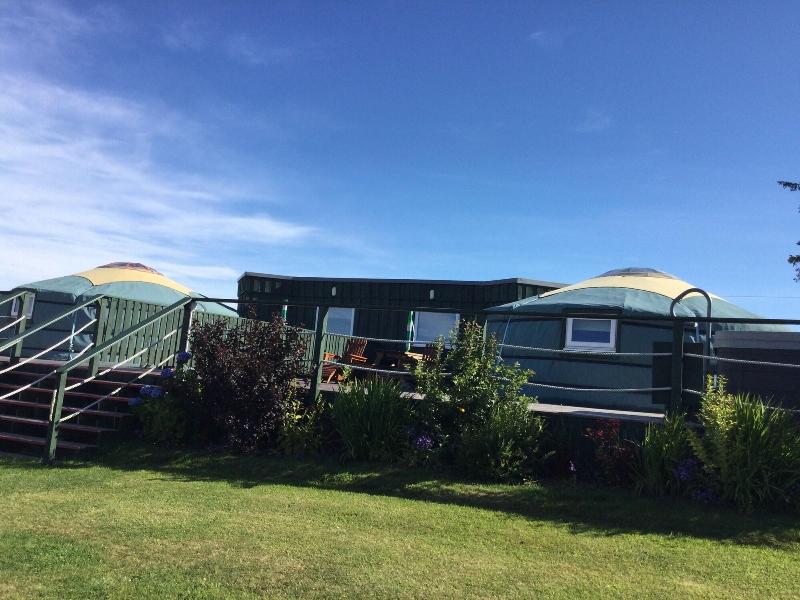 Orange Yurt With Hot Tub- Sleeps 3, Parking & Pe image