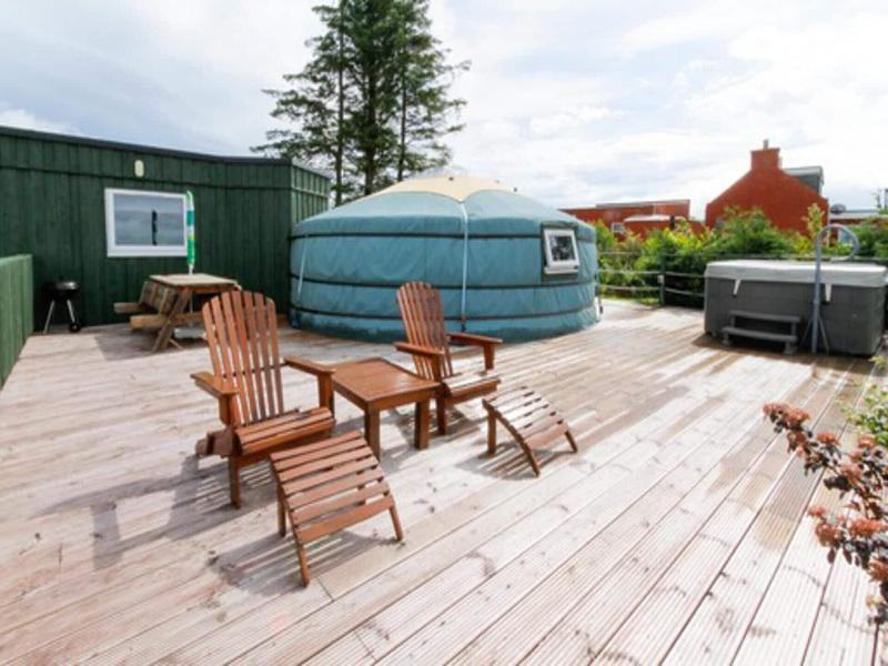 Orange Yurt With Hot Tub- Sleeps 3, Parking & Pe image