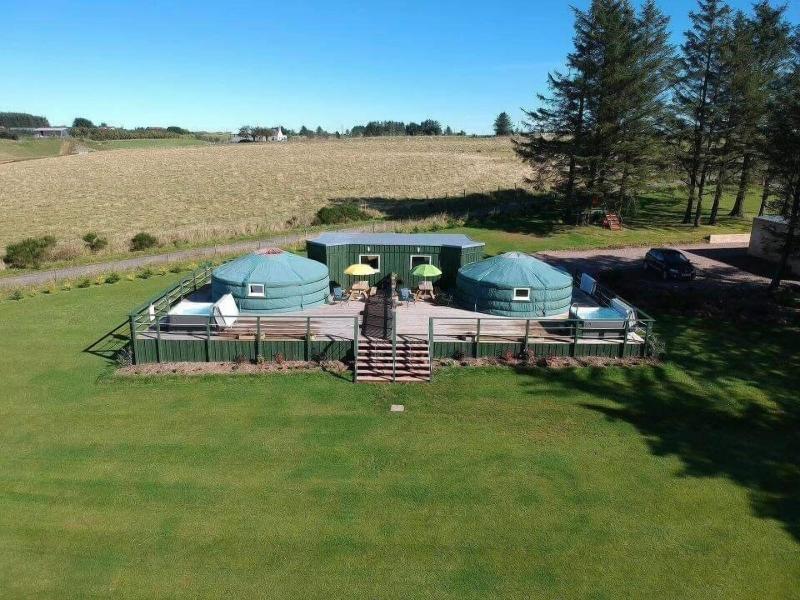 Orange Yurt With Hot Tub- Sleeps 3, Parking & Pe image