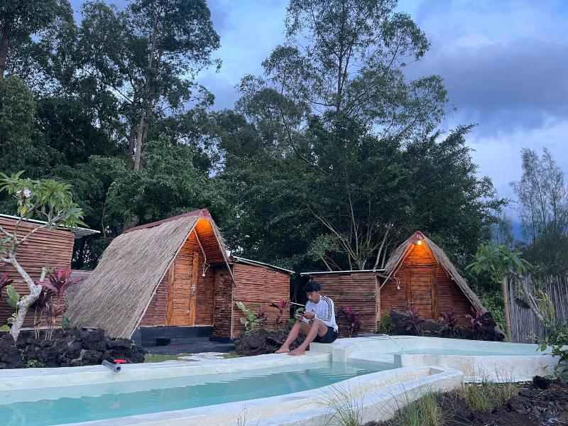 Triangular House And Hot Spring image