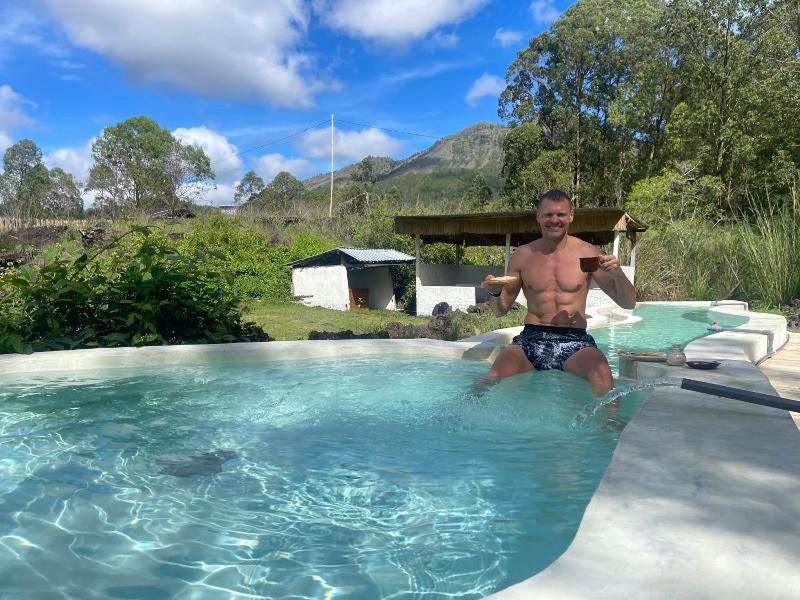 Triangular House And Hot Spring image