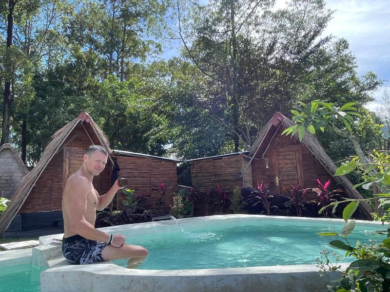 Triangular House And Hot Spring image