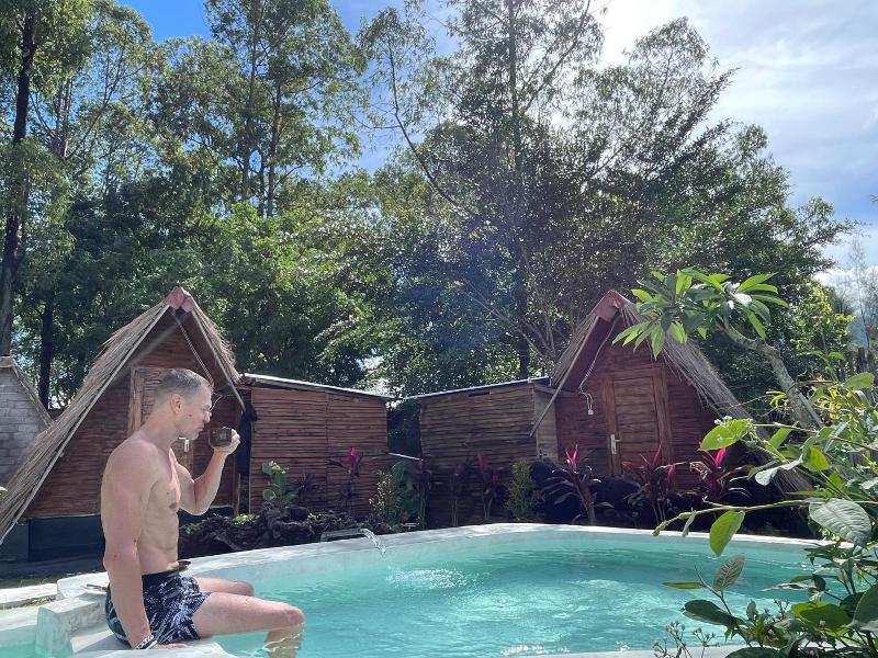 Triangular House And Hot Spring image
