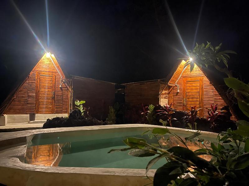 Triangular House And Hot Spring image