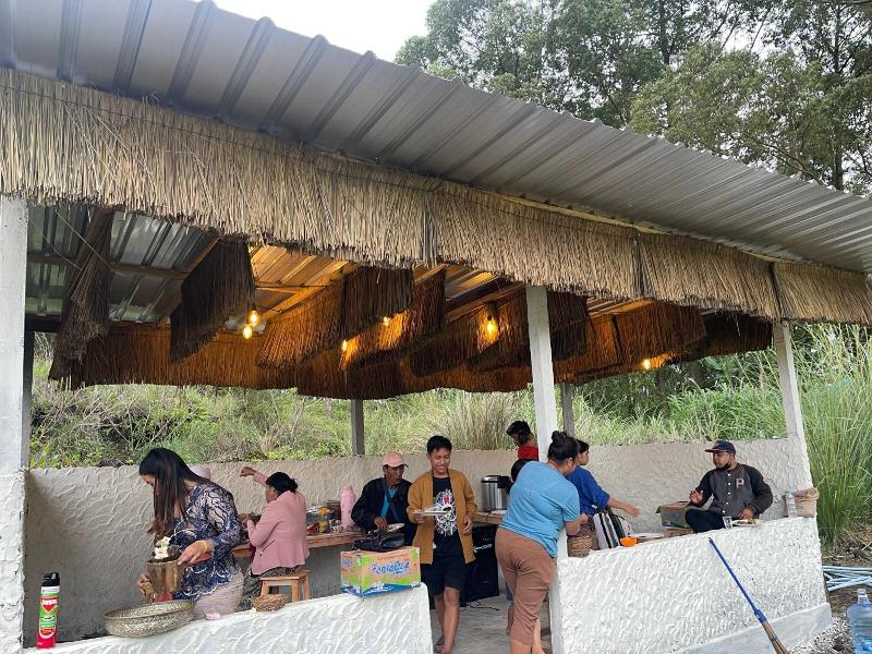Triangular House And Hot Spring image