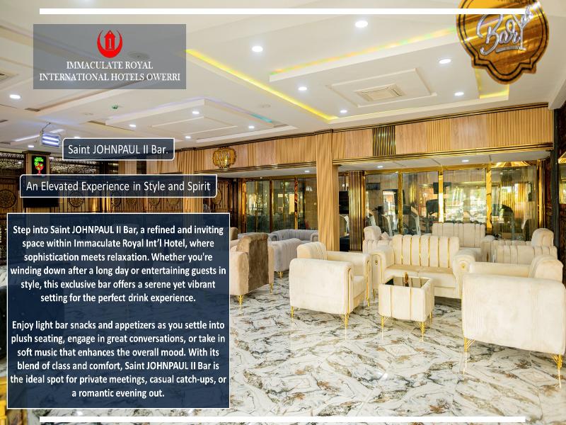 Immaculate Royal International Hotel — bar