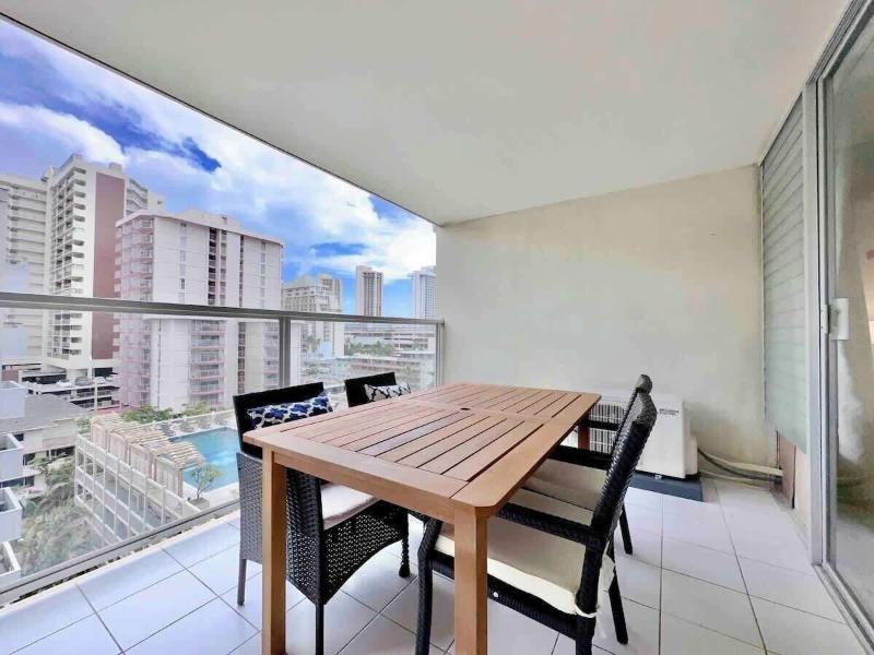 Marbella Lane Chic Poolview Home Patio Dining image