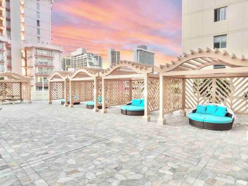Marbella Lane Chic Poolview Home Patio Dining image