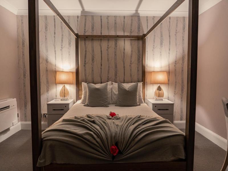 Signature deluxe ( Contemporary 4 poster bed, coffee machine, fridge, outside decking area)