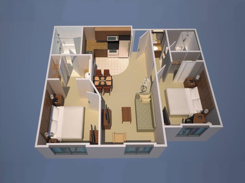 SUITE TWO DOUBLE BEDS
