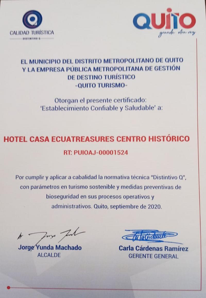 Hotel Casa Ecuatreasures - Centro Histórico Quito
