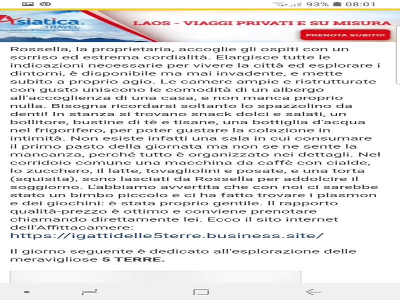 Affittacamere I Gatti Delle 5 Terre image