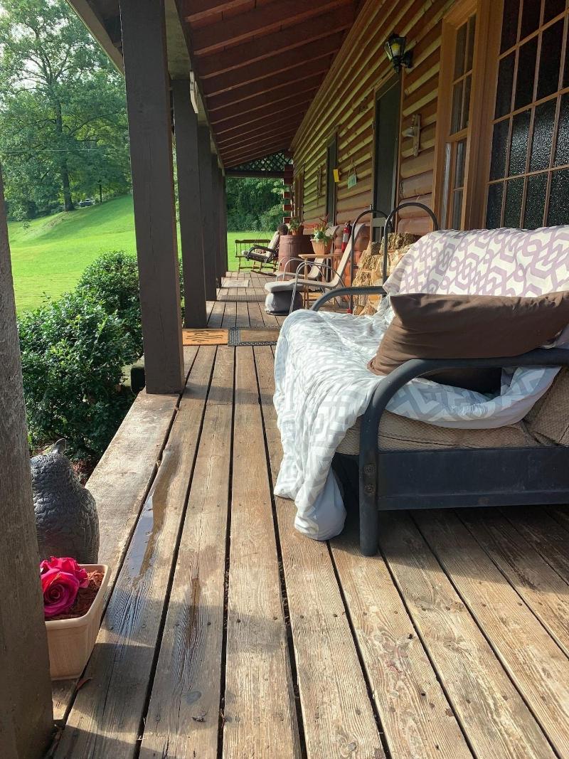 Log Cabin In The Field image