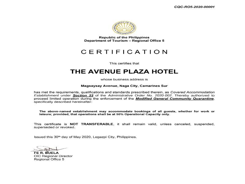 The Avenue Plaza Hotel image