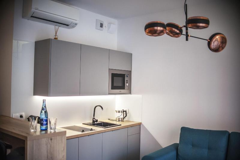 Glass House Hot Tub Apartments image
