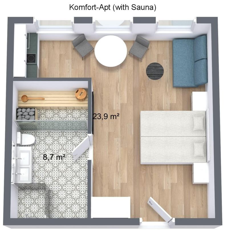 Zollikof Aparts Sauna Studioapartments image