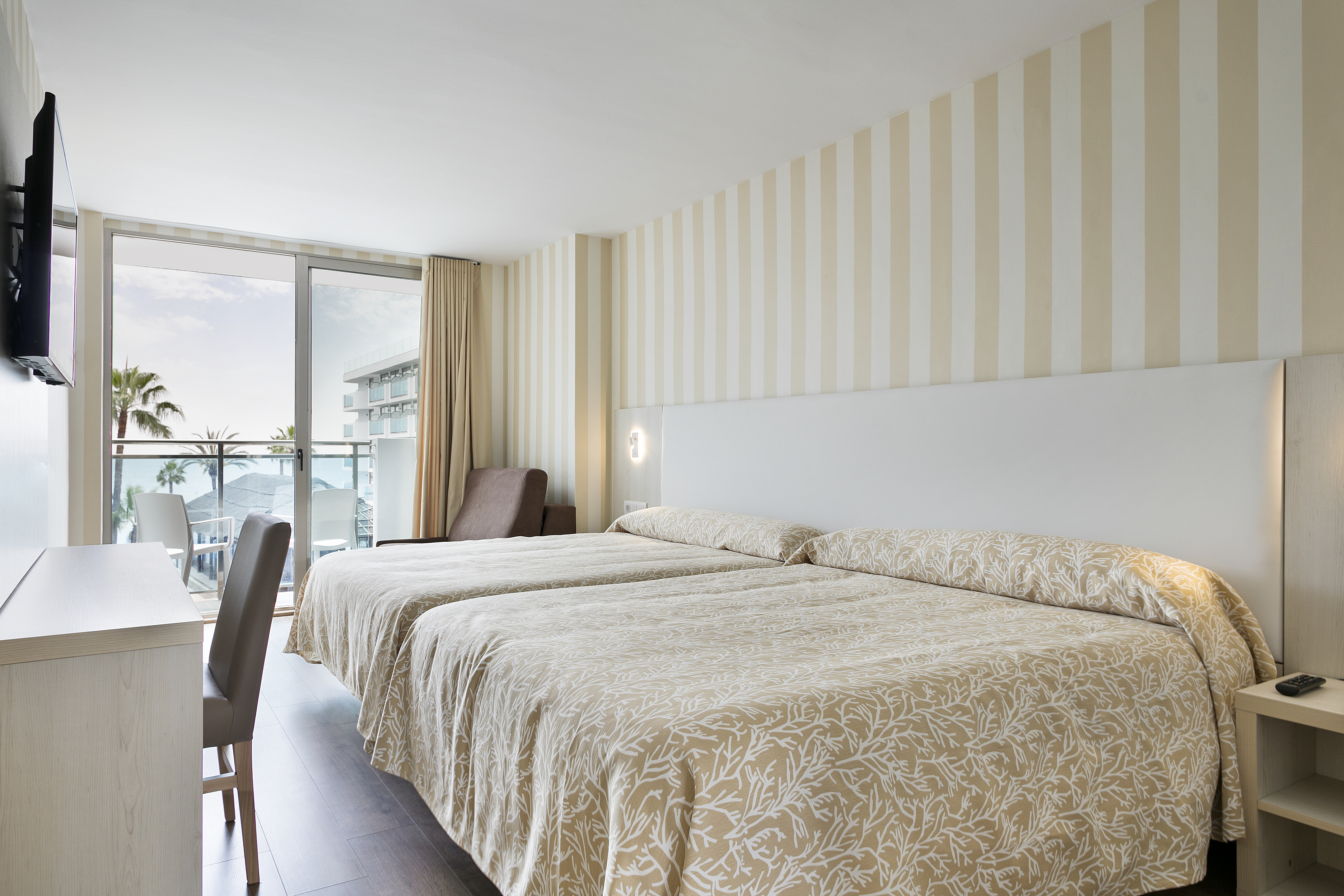 Zimmer mit 2 einzelbetten, am meer