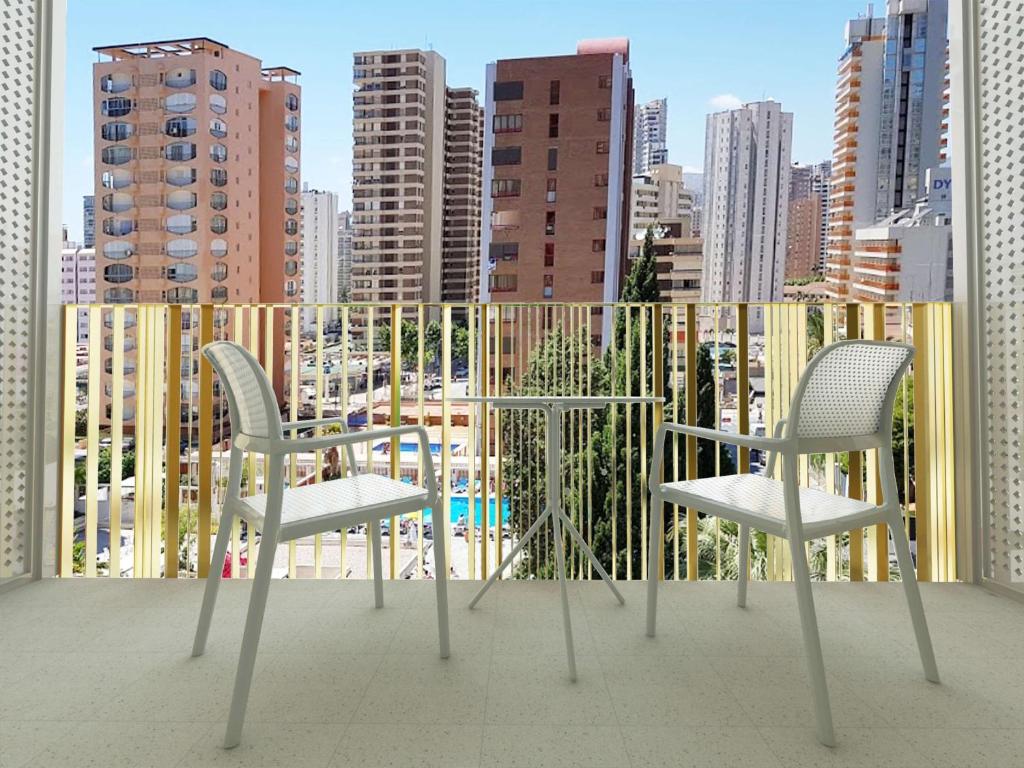 Habitación 2 camas, vistas a la piscina