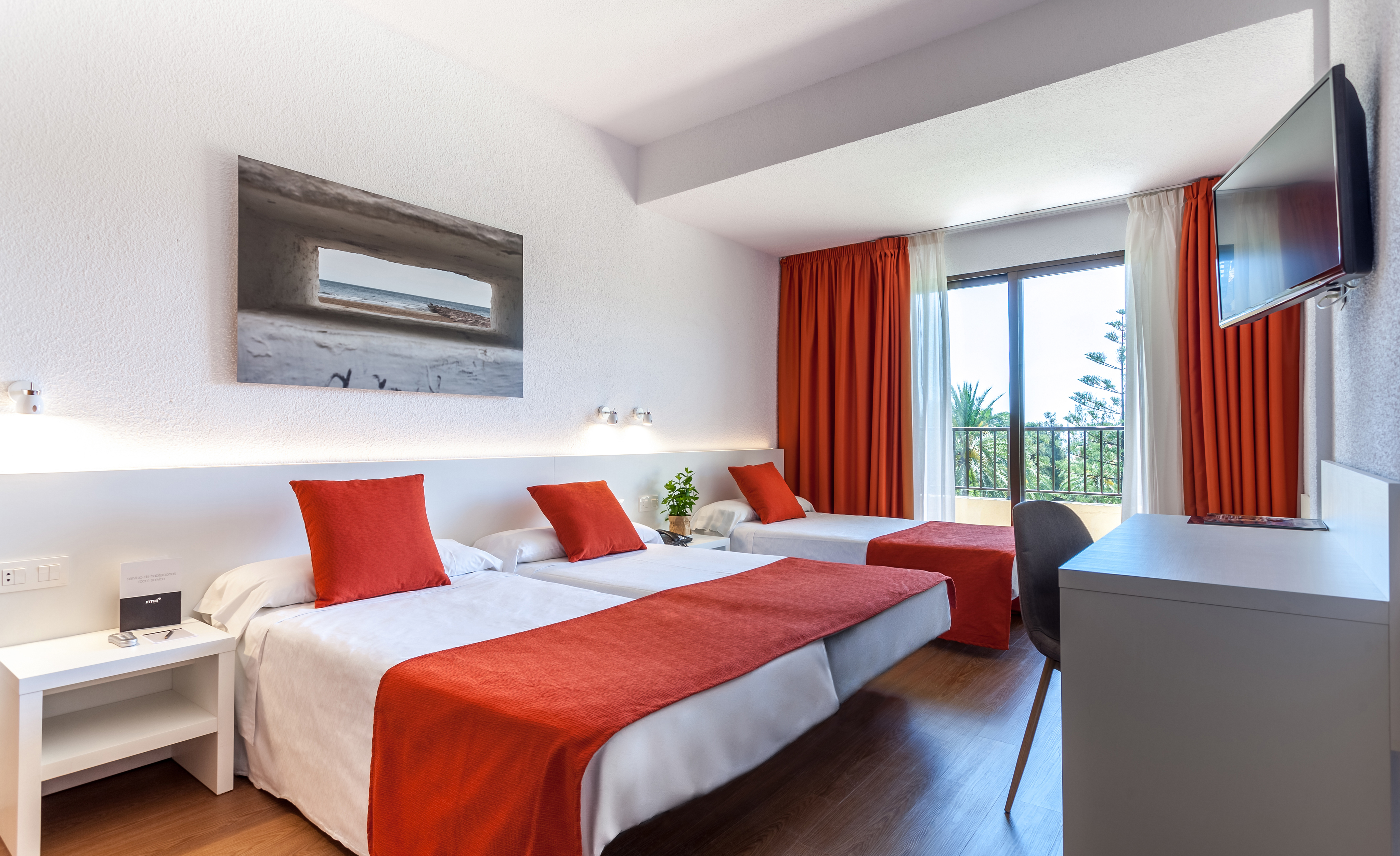Chambre double avec 1 ou 2 lits, 3 personnes