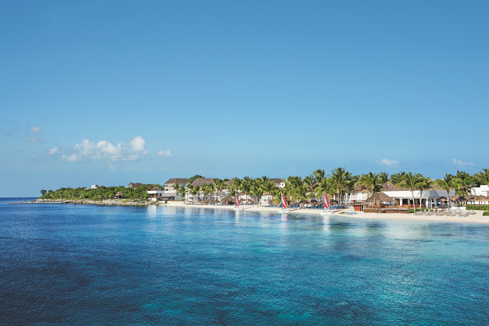 Photo of Cozumel paradise beach and the settlement