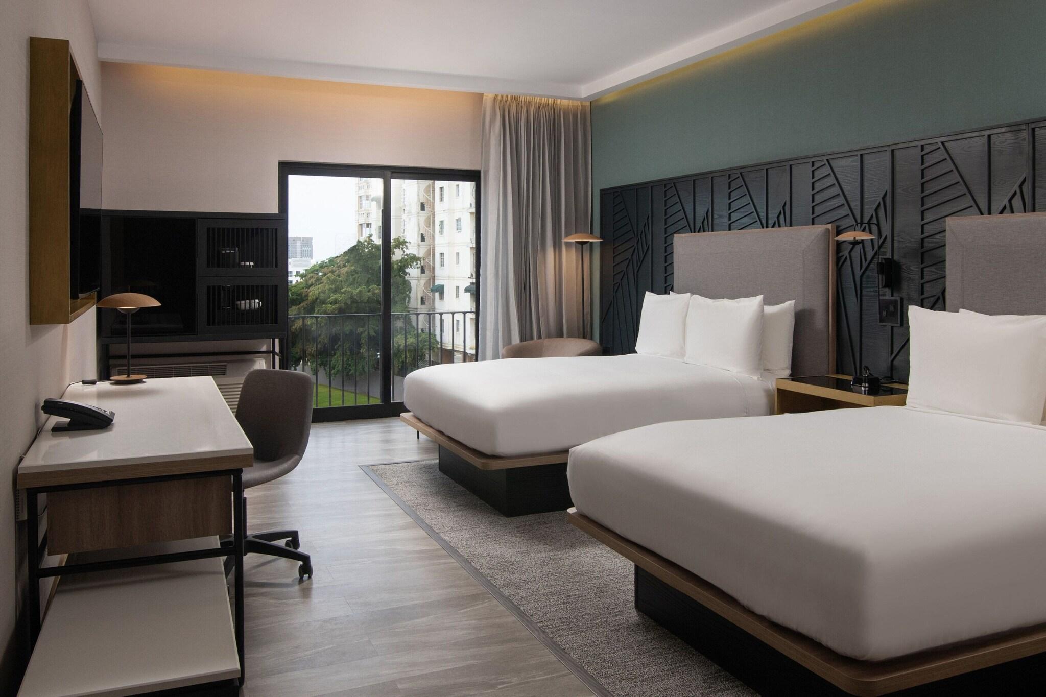 Habitación cuádruple, vistas al jardín