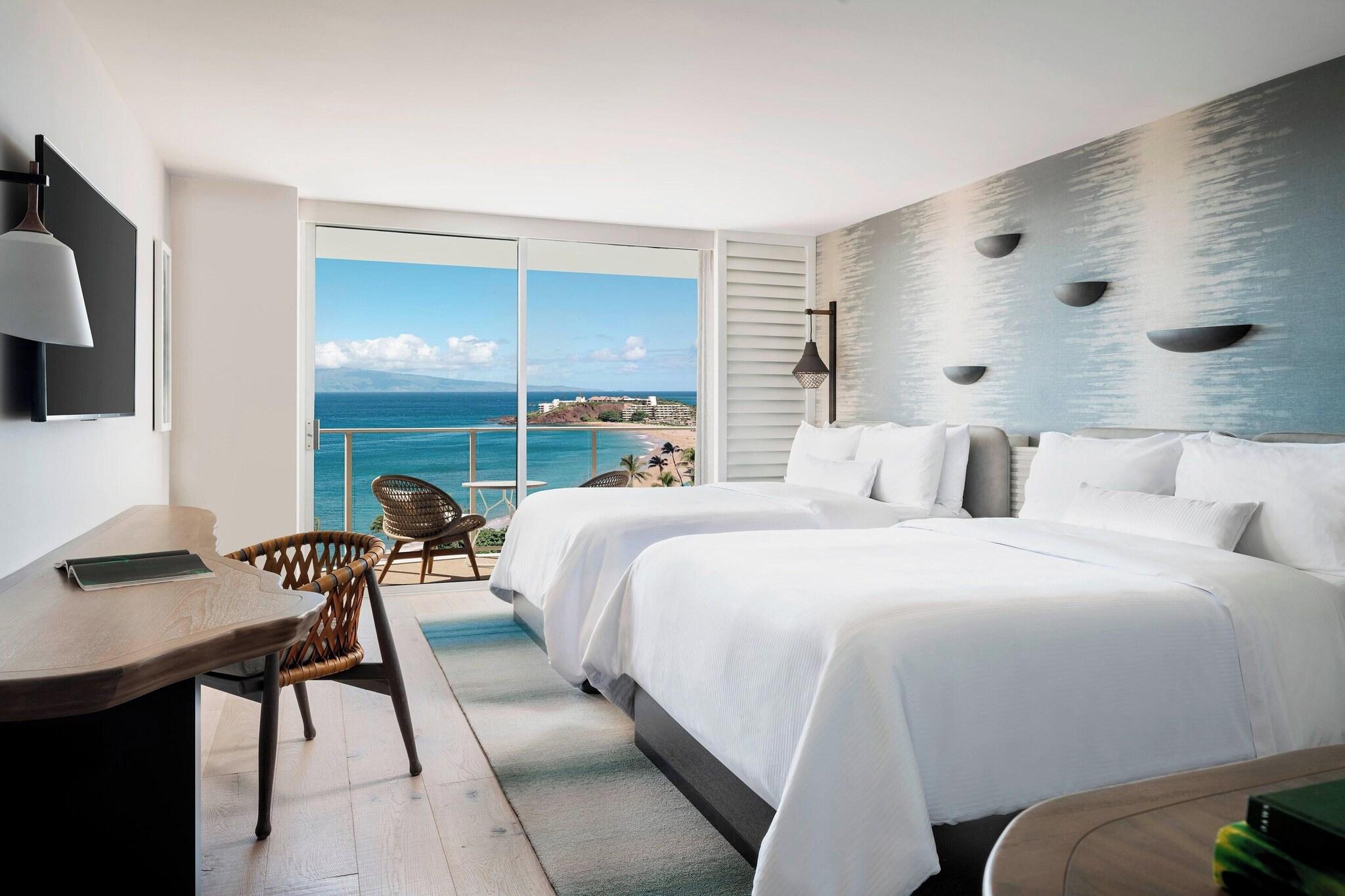 Quad room, partial ocean view, tower view, lounge access