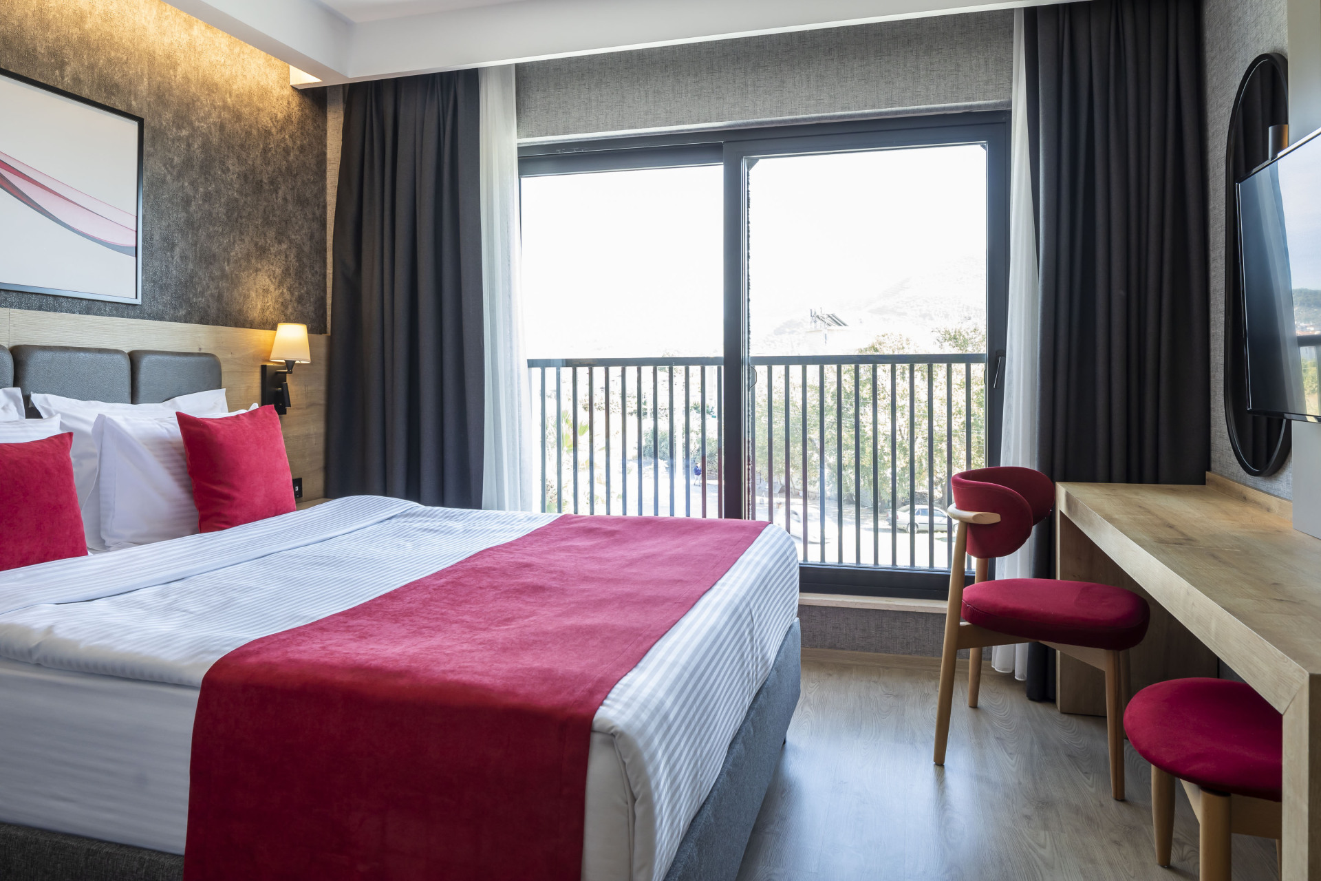 Chambre double, vue sur le paysage