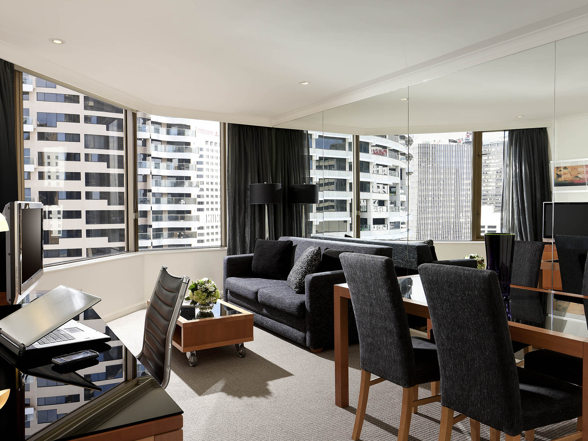 Appartement, 2 makuuhuonetta, vue sur la ville