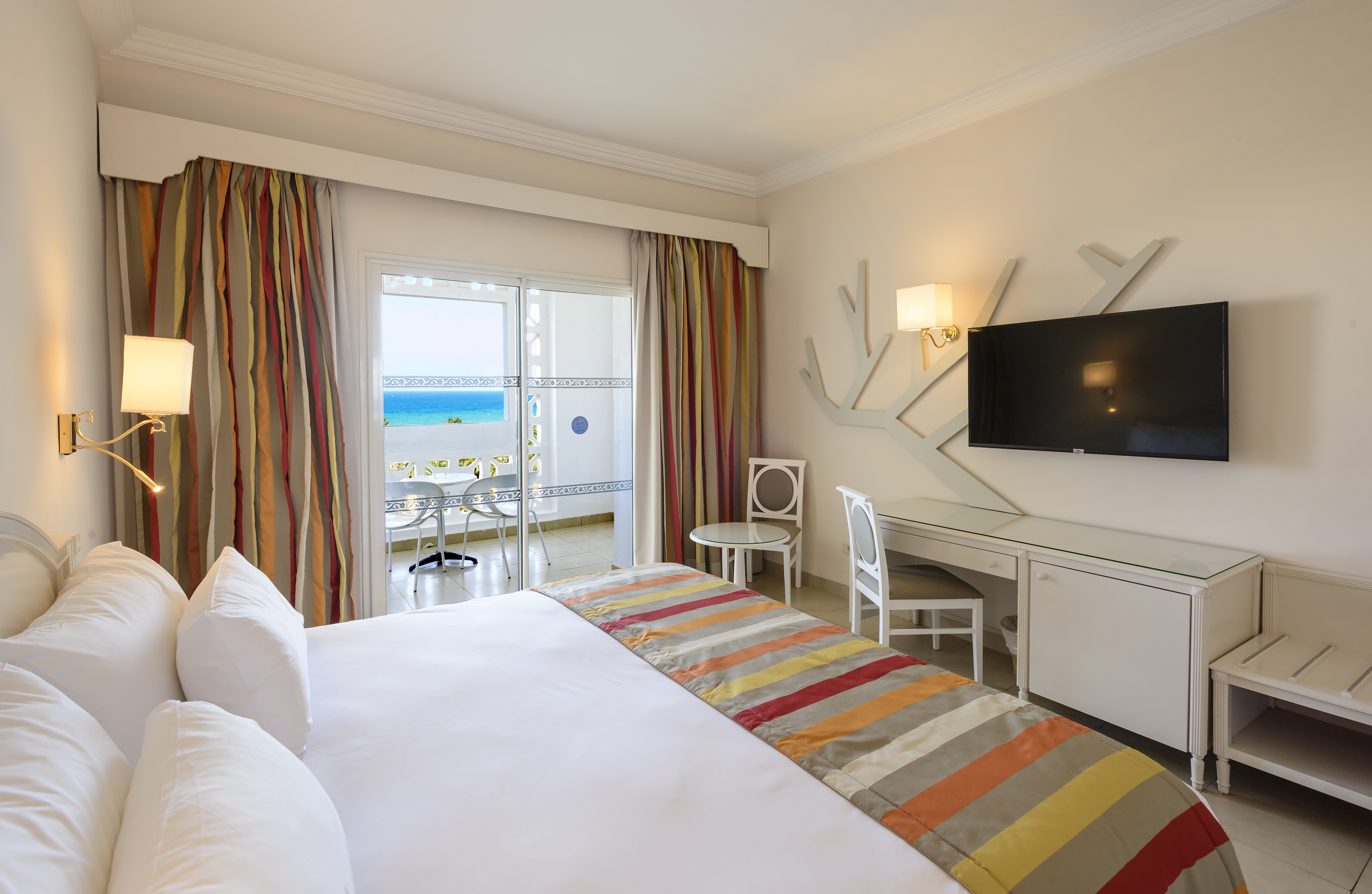 Chambre double, vue sur le jardin