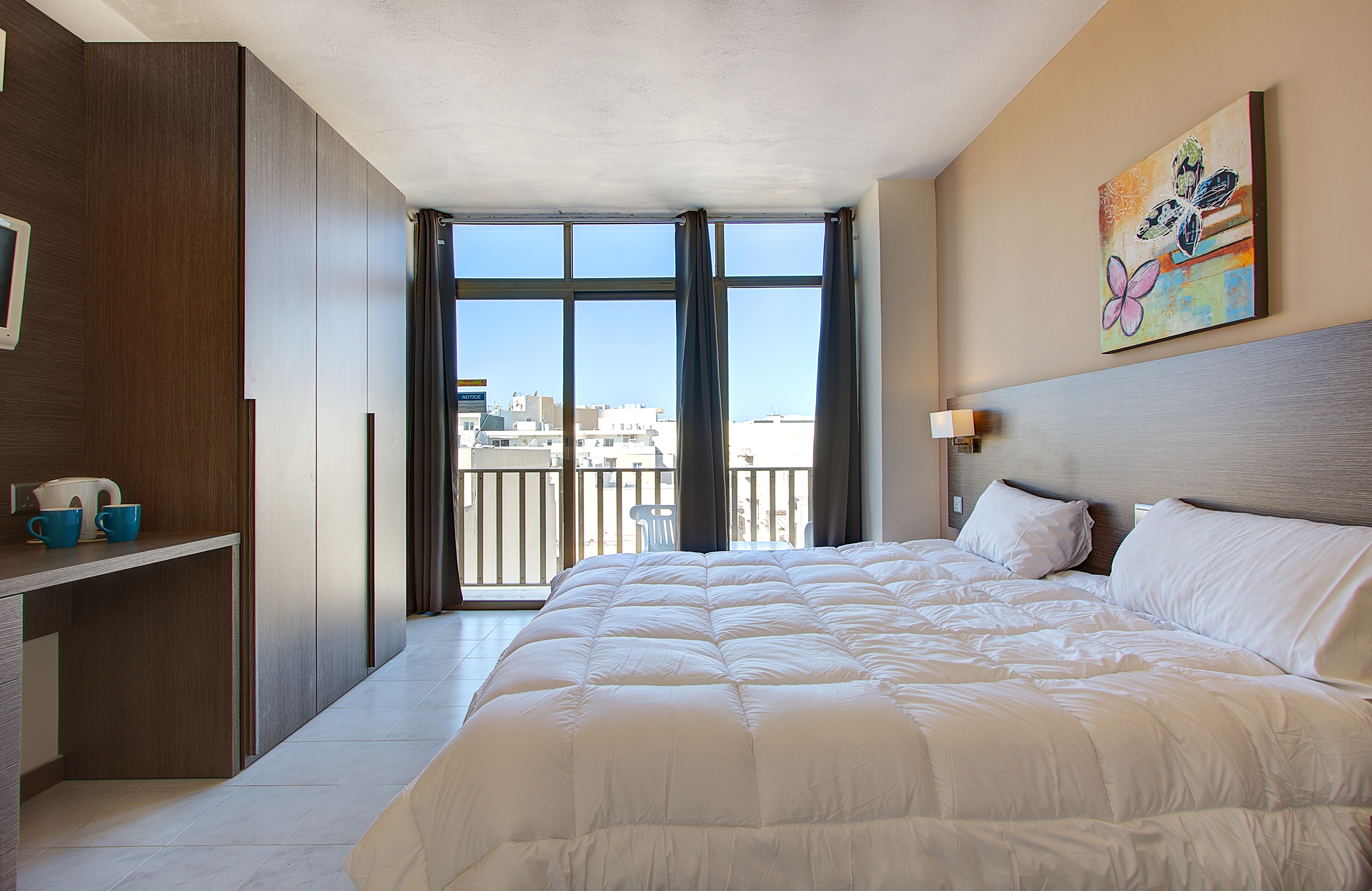 Habitación Doble con balcón (cama doble o 2 individuales)