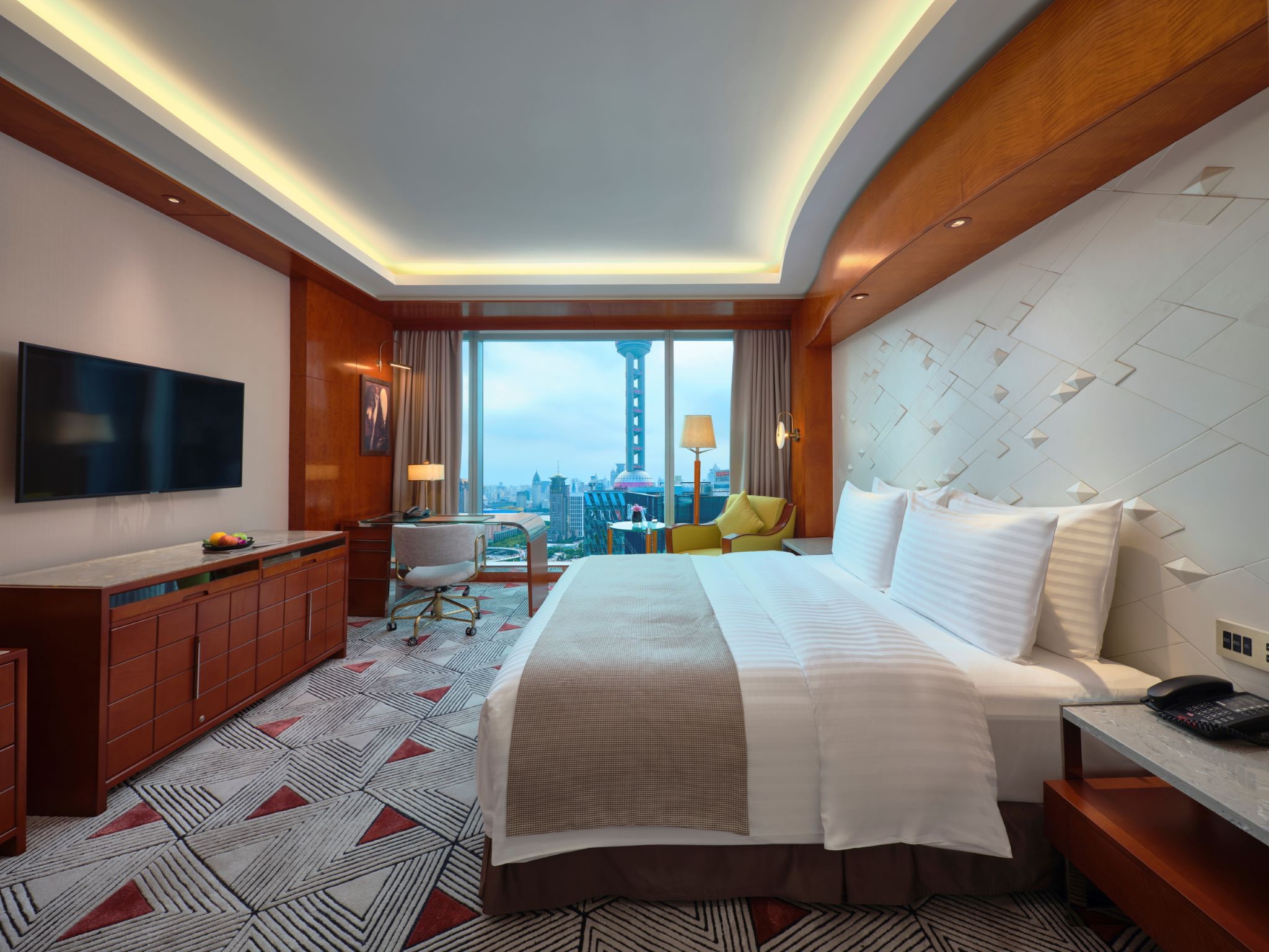 Chambre double, exécutif, vue sur la ville