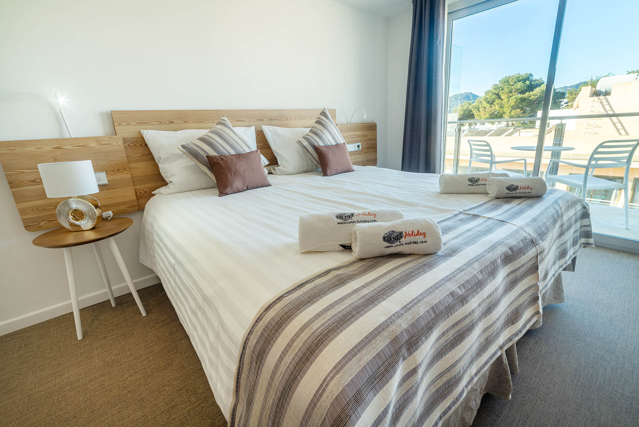 1 doppelbett oder 2 einzelbetten, balkon