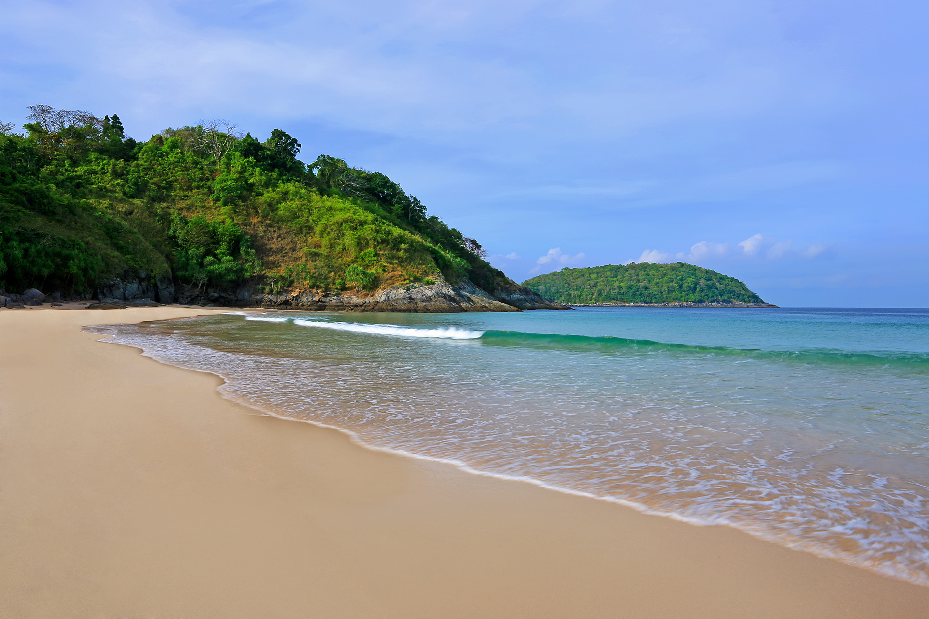Photo of Nai Harn Beach with turquoise pure water surface