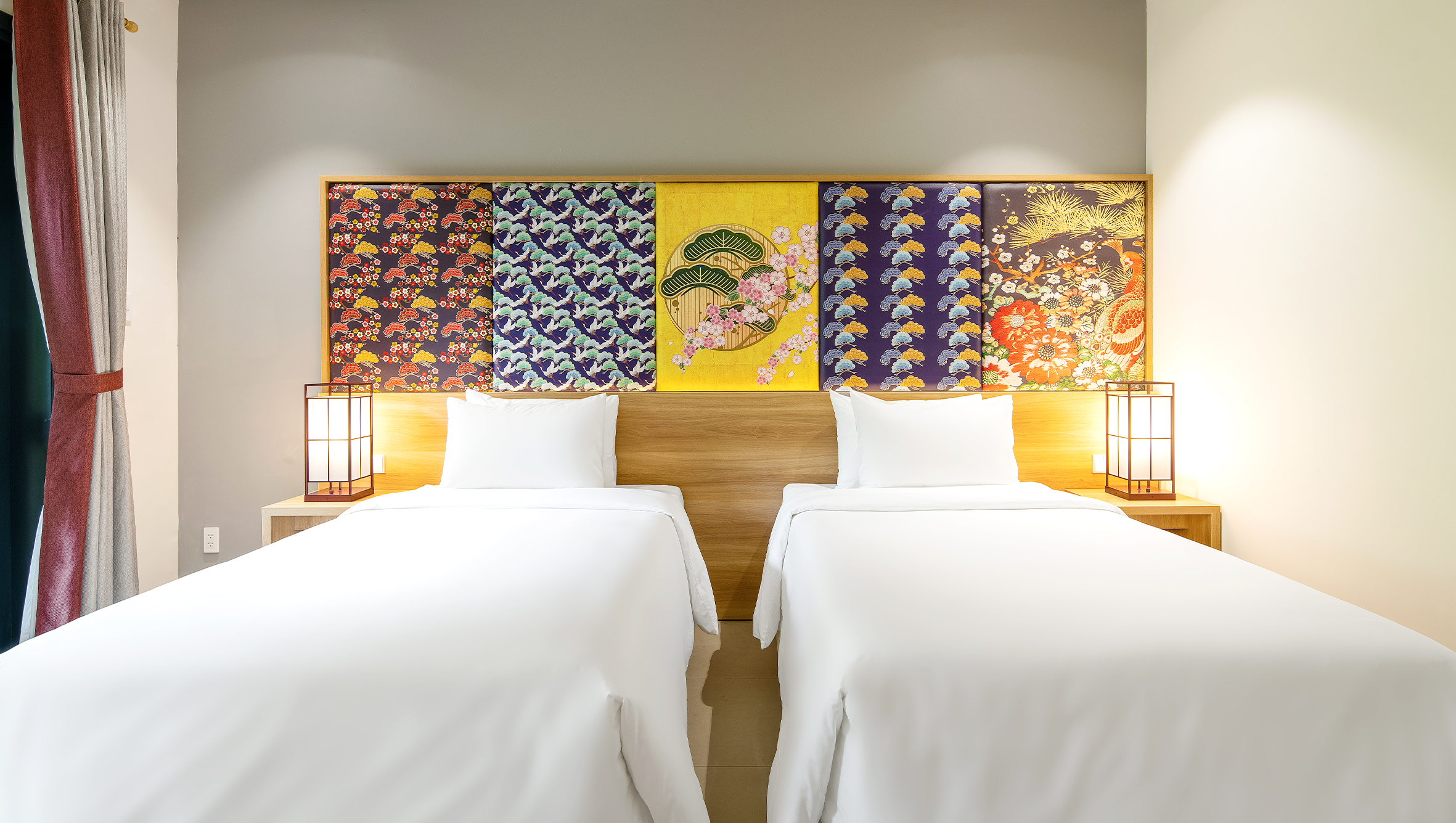 Twin room, deluxe, garden view