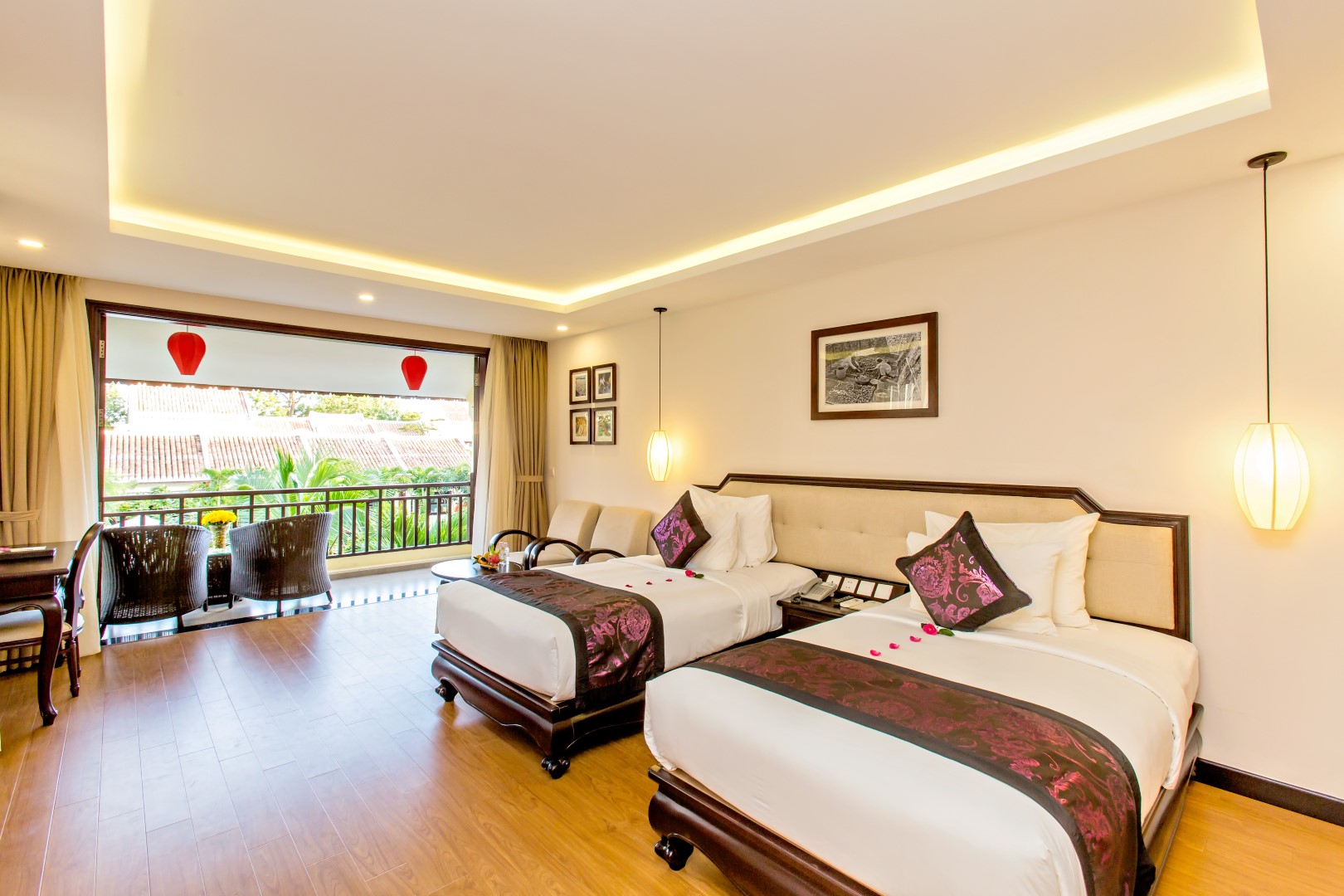 Twin room, deluxe, pool view